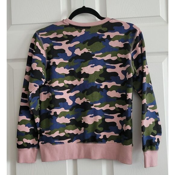 Champion Junior Women's M Camouflage Pink Green Black Blue Crewneck Sweatshirt‎ - Picture 3 of 12